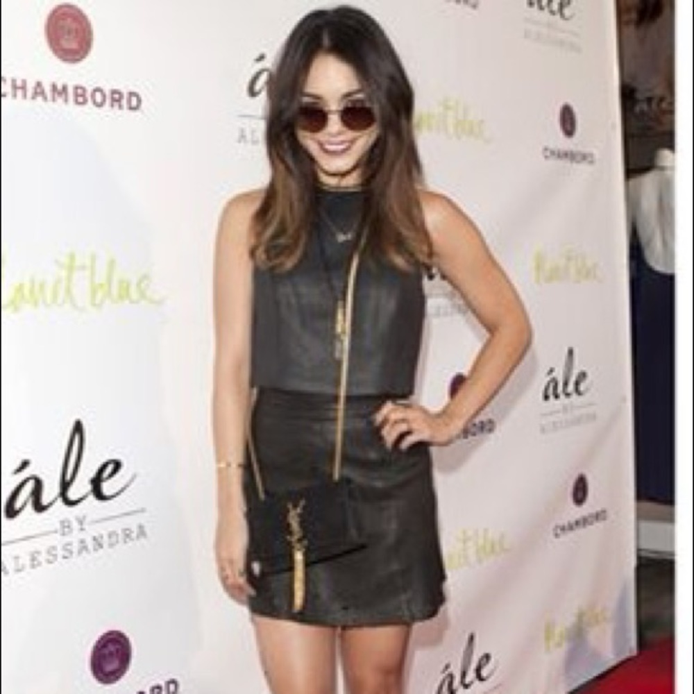 All Saints Sens Leather Skirt